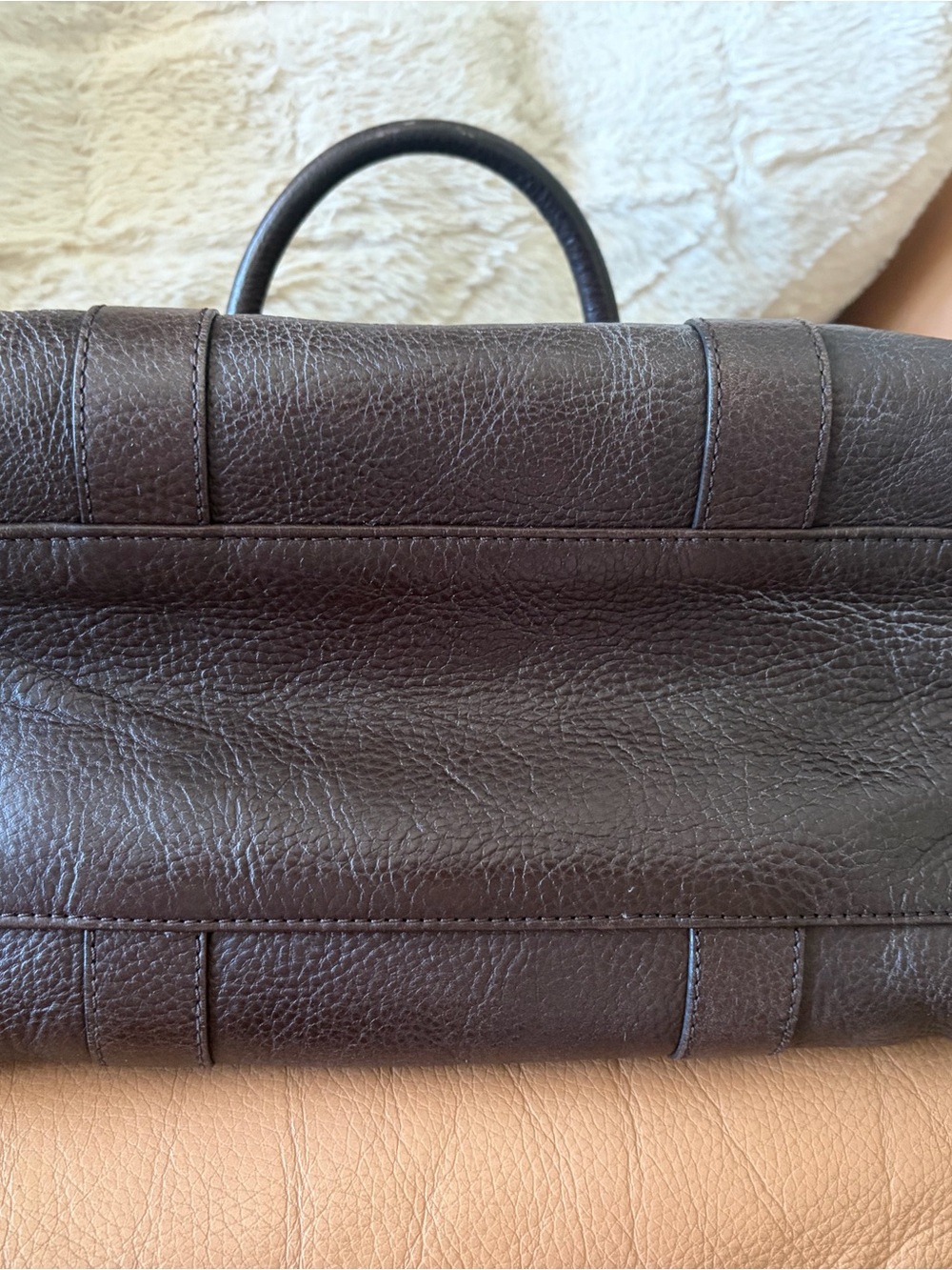 Small Mulberry Bayswater Satchel in Brown Leather - Picture 7 of 13
